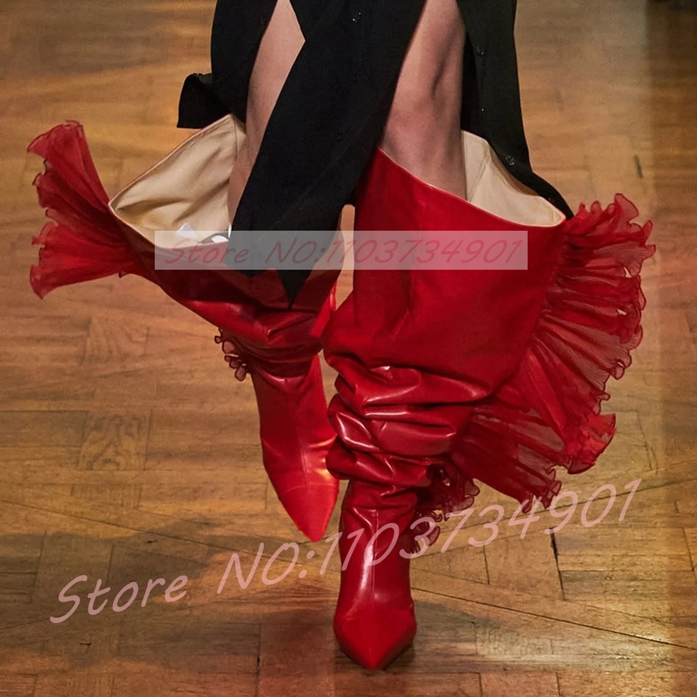 Ruffles Tulle Slouchy Sock Sty - Boot Sock Slouchy recensione e prezzo