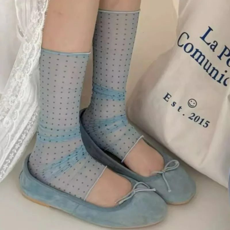 2026 Fashion Polka Dot Lace So - Silk Sock Bamboo recensione e prezzo