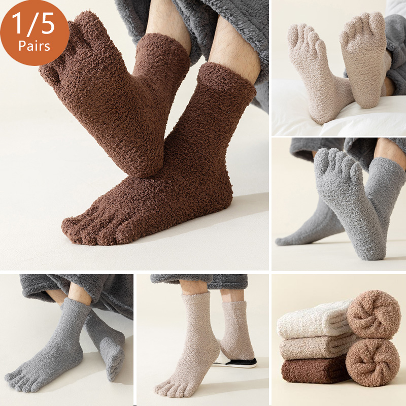 1/5 Pairs Mans Thermal Toe Soc - Thermal Sock Winter recensione e prezzo