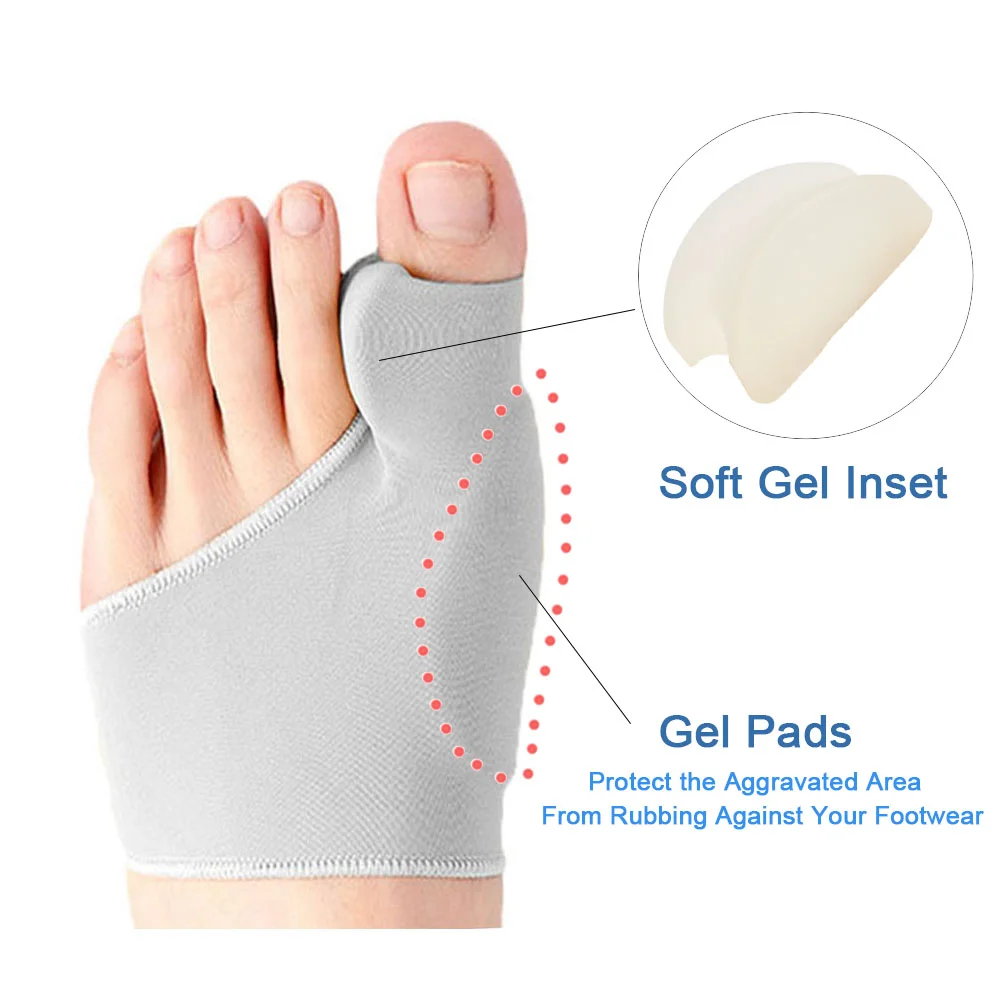 2Pcs Toe Separator Hallux Valg - Ankle Brace Sock recensione e prezzo